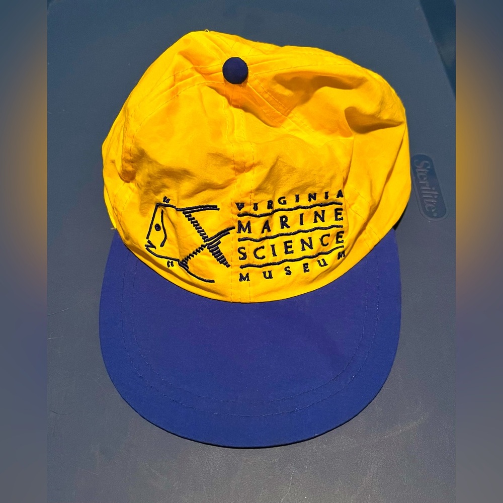 JHats Kids Yellow And Blue Virginia Marine Science Museum Cap